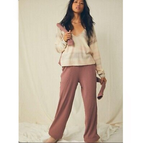 Free People Space Dye Always Cashmere V Neck Sweater - Picture 2 of 9